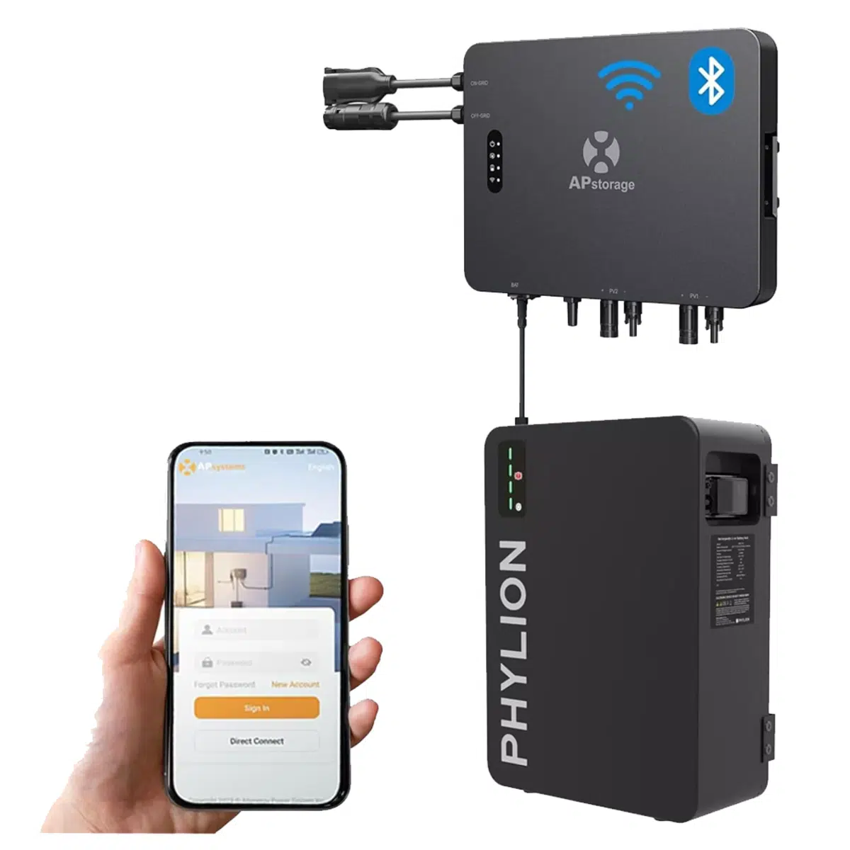 APsystems EZHI Hybrid-Mikrowechselrichter + Speicher 2760 Wh